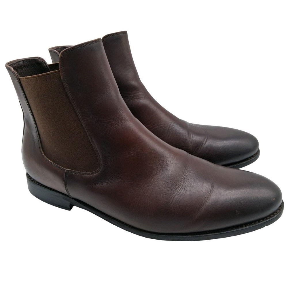 Thursday Boot Co Chelsea Boots Mens Size 14 Brown Leather Pull On Ankle Casual